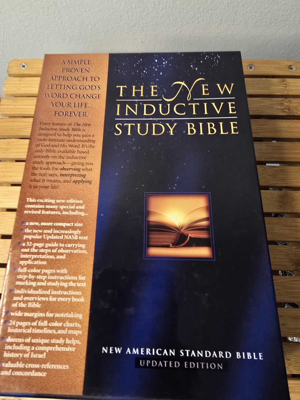The New Inductive Study Bible - Navy & Brown